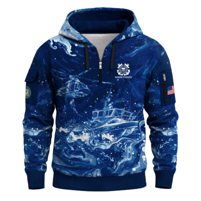 US Coast Guard Quarter Zip Hoodie