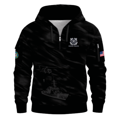 US Coast Guard Quarter Zip Hoodie