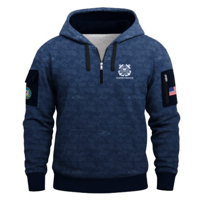 US Coast Guard Quarter Zip Hoodie
