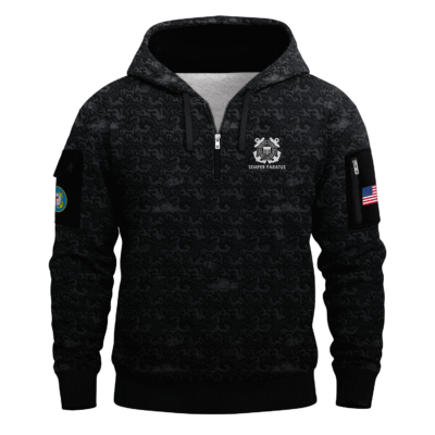 US Coast Guard Quarter Zip Hoodie