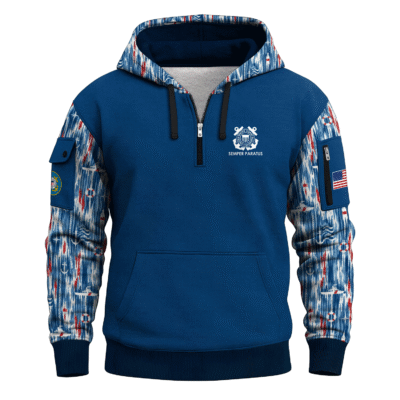 US Coast Guard Quarter Zip Hoodie