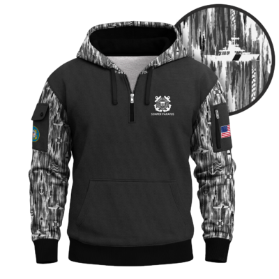 US Coast Guard Quarter Zip Hoodie