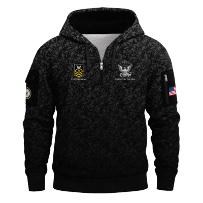 Personalized US Navy Quarter Zip Hoodie