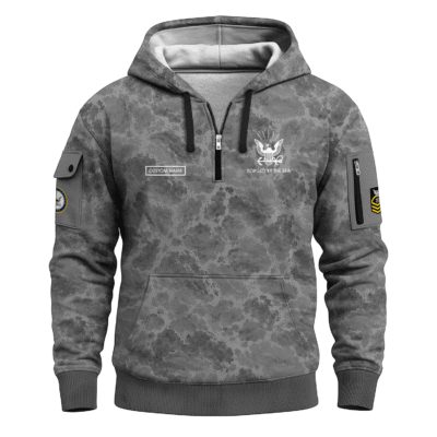 Personalized US Navy Quarter Zip Hoodie