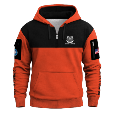 US Coast Guard Auxiliary Quarter Zip Hoodie