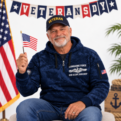 US Navy Submarine Quarter Zip Hoodie