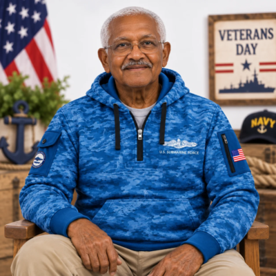 US Navy Submarine Quarter Zip Hoodie
